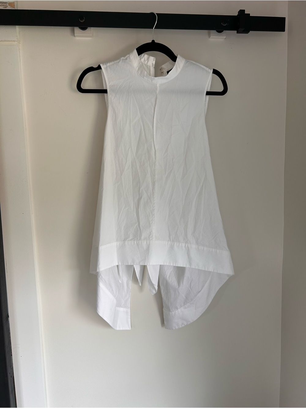 Autograph Sleeveless High-Low White Tunic Top